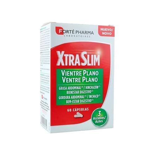 XtraSlim Vientre Plano es un complemento alimenticio elaborado a base mate, cola, y comino. Además, aporta dos cepas microbióticas e inulina de achicora que refuezan la fórmula.
