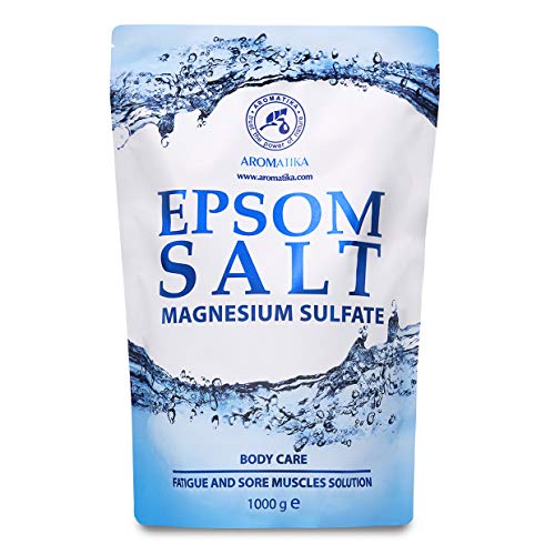 Sal de Epsom 1000g - 100% Pura & Natural - Fuente Concentrada de Magnesio - Relajación & Recuperación Muscular - Desintoxicación - Cuidado del Cuerpo - Cura - Mejor Buen Sueño